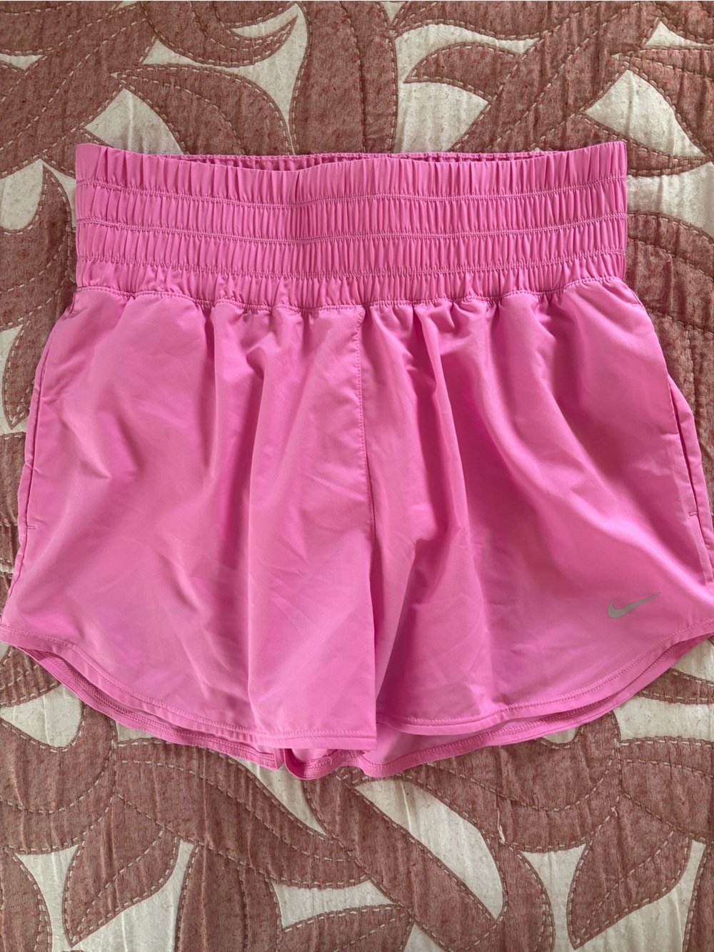 Nike Dri-fit Bubblegum Pink High Wasted Lined Athletic Short Large